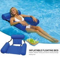 Chaise flottante gonflable pliable pour piscine et plage, chaise longue aquatique, tapis de relaxation pour l'eau