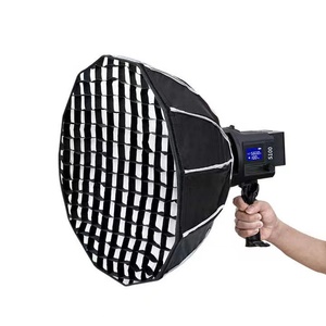 45cm 12 tubos Deep <span class=keywords><strong>Parabola</strong></span> Softbox Fotografía Flash Light Speedlight Soft Box con montaje Bowens y tiras de rejillas - Product Image 3