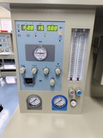 Chariot mobile d'anesthésie vétérinaire EUR VET, avec double débitmètre et manomètre de pression de gaz pour cliniques vétérinaires