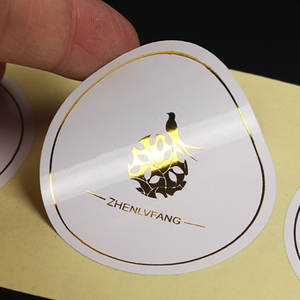 Tùy Chỉnh In Ấn Thương Hiệu Logo Chết Cắt Hình Tròn Không Thấm Nước Dập Nóng Dính Giấy Dán Cho Các Gói - Product Image 2