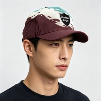 Casquette de baseball personnalisée en gros avec logo, casquette de camionneur en velours côtelé patchwork pour hommes, casquettes de sport d'extérieur multicolores