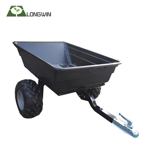 650LB pesado ATV jardín patio Utilidad de basurero transporte carro de remolque - Product Image 2