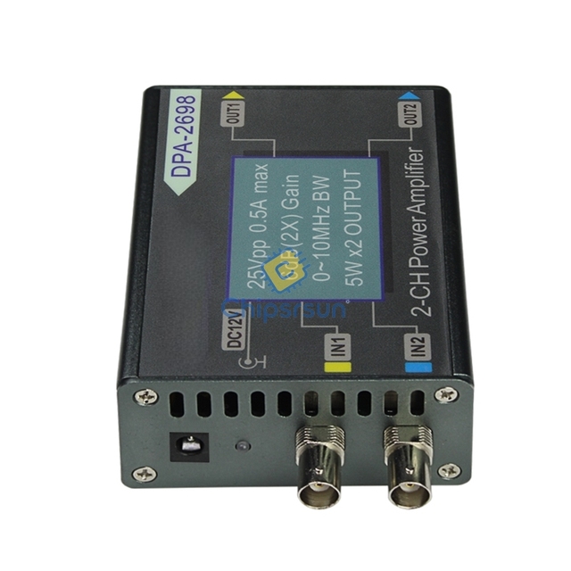 JUNTEK DPA-2698 High Power Dual Channel DDS Function Signal Generator Power Amplifier DC Power Amplifier 10MHz