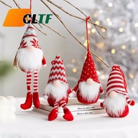 Gnome de Noël sans visage aux longues jambes en peluche lumineux 2026 – Décorations de Noël pour la maison – Fournitures de Noël