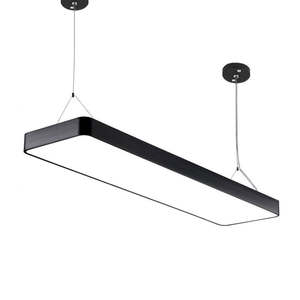 Zeal Lighting Quality Modern Office Black Aluminium Chandelier Nordic Pendant <b>Light</b> with Adjustable Height - Product Image 2