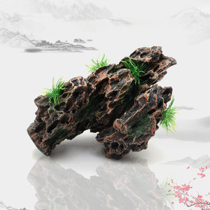 천연 원석 드래곤 스톤 수족관 오렌지 인공 돌 바위 - Product Image 4