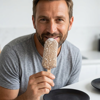 Helado Clásico al por Mayor con Sabor a Pastel, Barra de Helado Dulce, Snack Congelado