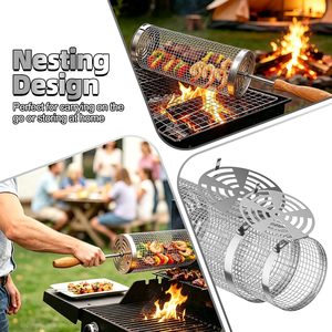 Accesorios para Barbacoa Más Vendidos en Verano, Cilindro para Barbacoa de Venta Directa de Fábrica, Se Acepta Personalización, Cesta Giratoria para Asar - Product Image 5