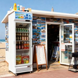 Réfrigérateur à air à une porte, vitrine de boissons, étagères réglables, vin, bière, réfrigérateur à alcool en libre-service - Product Image 2