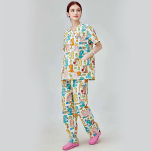 Bata de aislamiento quirúrgico de algodón lavable con parte superior e inferior separadas, <span class=keywords><strong>uniformes</strong></span> de hospital, conjuntos de <span class=keywords><strong>uniformes</strong></span> para mujeres - Product Image 2