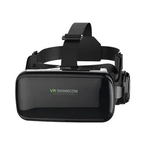 제조 업체 3D 안경 가상 현실 PU 가죽 독립 렌즈 조정 게임 VR HD 영화 3D VR 케이스