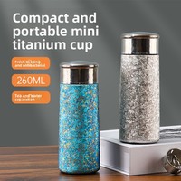 Gourde isotherme personnalisée en titane pur, avec logo, vente en gros, cadeaux d'affaires, pour la gym, le camping en plein air, maintien thermique 6-12 heures