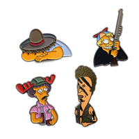 Kerajinan kustom lencana logam dengan gratis desain Logo lembut dan keras Enamel Pin karakter Anime kemasan gaya tradisional