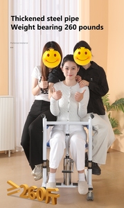 Chaise de transfert de patient à levage hydraulique pour fauteuil roulant, pour personnes âgées et handicapées, aide au transfert de patient de position assise à <span class=keywords><strong>debout</strong></span> - Product Image 6