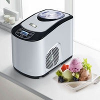 Machine à glace 1,5 L Machine à glace Compresseur Refroidissement Usage domestique Machine à glace molle Petit Yaourt glacé dur commercial