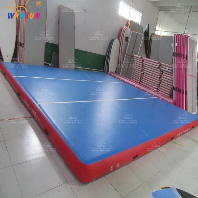 45.9ft Grote Vierkante Air Tumble Gym Vloeren Mat Opblaasbare Lucht Springen Track Voor Gymnastiek Airtrack 4X4 Mat Van voor Praktijk