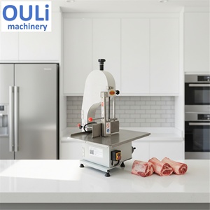Scie à os électrique commerciale en acier inoxydable pour <span class=keywords><strong>boucherie</strong></span> et restaurant, système de contrôle de l'épaisseur de la lame réglable - Product Image 1