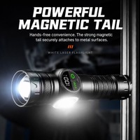 Lampe torche LED COB rechargeable de haute qualité, zoomable, étanche IP54, faisceau réglable, batterie externe, chargement USB, camping, urgence