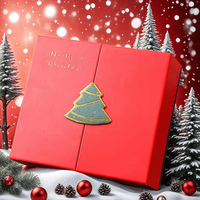 Dapat disesuaikan dilapisi kertas folder Set-folder kosong untuk Natal nikmat permen ornamen pohon & tempat uang bahan daur ulang