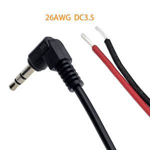 Universal Custom Automotive DC3.5 26AWG Degree R Elbow Dc Manufacturers Wire Harness <b>for</b> <b>Microphone</b> Speaker Monitor - Product Image 2