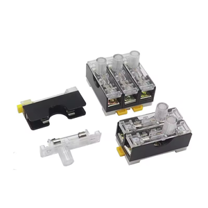6X30mm 220V 유리 퓨즈 홀더 FS-101 FS102 FS103 딘 레일 마운트 단극 6*30 퓨즈 케이싱 10A - Product Image 5