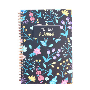 Cuaderno de lista de tareas simplificado personalizado de cuidado personal A5, diario semanal, planificador en espiral sin fecha con pegatinas - Product Image 1