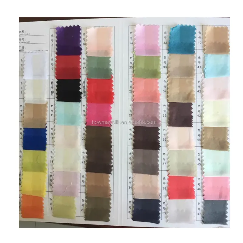 Tecido de seda de algodão mistura howmay 9 m/m 55 "cm 140cm 30S/70C tecido branco para o tingimento ou impressão