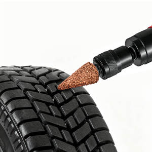 Outil professionnel de ponçage de pneus en carbure de tungstène, meule de ponçage de caoutchouc haute dureté OEM Funlin FLC047 pour réparation et rechapage de pneus - Product Image 3