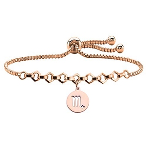 Di Vendita Caldo di modo Dei Monili In Oro Rosa Placcato Segno Zodiacale Del Braccialetto Delle Donne Astrologia Braccialetto di Perline per Le Donne - Product Image 4