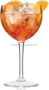 Globo de policarbonato irrompible de 400ml, gafas de Ginebra de color negro con logotipo impreso - Product Image 5