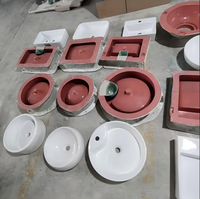 Moule en silicone et composite fibre de verre pour évier rectangulaire en béton pour appareils électroménagers