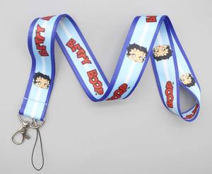 贝蒂·博普红色黑色心形吻钥匙扣挂绳文件架适合工作家庭教师学生儿童礼物 - Product Image 6