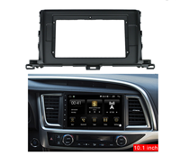 Autoradio 10.1 pouces 2din Fascia Frame Adapter pour Toyota 2015-2018 Highlander lecteur Dvd autoradio lecteur stéréo avec Gps