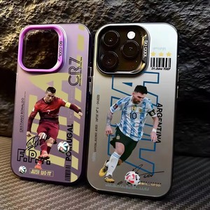 <span class=keywords><strong>Coque</strong></span> de téléphone portable avec impression par sublimation, design Football Messi <span class=keywords><strong>Ronaldo</strong></span>, pour iPhone 11 12 13 14 15 16 17 Pro Max - Product Image 1
