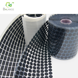 Adhésif résistant cercle boucle de crochet coloré découpé crochet et boucle points adhésifs - Product Image 1