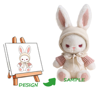 Porte-clés en peluche super doux personnalisé de 10 cm avec doublure en polyester, jouet réconfortant personnalisé pour la vente en gros
