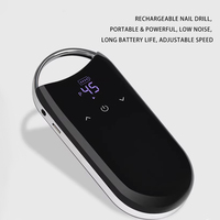 Lime à ongles électrique sans fil rechargeable Yunzuan 45000 tr/min, portable, écran tactile, 2000 mAh, en alliage
