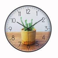 Jam Dinding Modern Custom Grosir Satu Sisi untuk Ruang Tamu Jarum LUMINOVA Baterai Plastik Ukuran dan Warna Kertas Custom