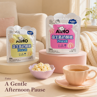 Aimo Gaufrettes Croustillantes Sucrées - Saveur Fromage & Fruité - 27 Grammes - Prêtes à Servir - Durée de Conservation 12 Mois - En Conserve