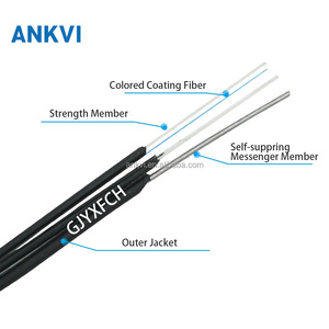 Câble de branchement extérieur FTTH GJYXFCH 1 2 4 cœurs 300N 600N LSZH Figure 8 - Product Image 1
