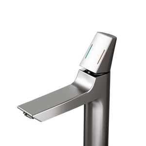 Robinet de lavabo monocommande noir moderne, mitigeur eau chaude et froide, monotrou, pour salle de bain, hôtel, villa - Product Image 1