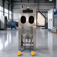 Petite cabine de sablage humide, sablage à l'eau, élimination de la rouille, finition de surface, machine de sablage liquide pour pièces métalliques