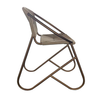 HLM040 Fauteuil rond en acier tissé de corde de jardin côtier nordique de designers modernes Chaises de salle à manger pour hôtel restaurant