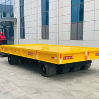 Remorque de plateforme pour chariot élévateur avec rail pour le transport de marchandises aéroportuaires à vendre