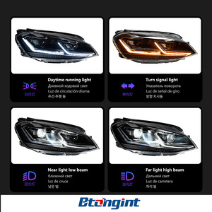 Accessori Auto Adatti per <span class=keywords><strong>Volkswagen</strong></span> <span class=keywords><strong>Golf</strong></span> 7 13-17, Gruppo Fari Modificato <span class=keywords><strong>7.5</strong></span> con Luci Diurne LED Dinamiche - Product Image 6