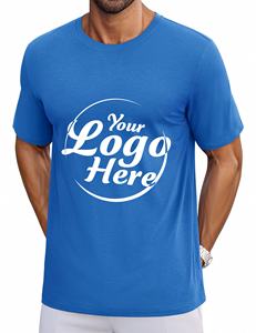 Camisetas básicas de secado rápido para hombre, camisetas ligeras de algodón de manga corta con cuello redondo para gimnasio e informales - Product Image 4