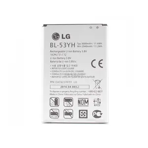 新原装 3000 mAh BL-53YH 内置电池，适用于 LG G3 D850 D851 D855 LS990 D830 VS985 F400 电池