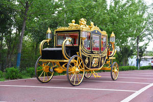 Vente directe d'usine, calèche royale électrique de luxe, personnalisée, 4 roues, calèche de princesse pour mariage - Product Image 3