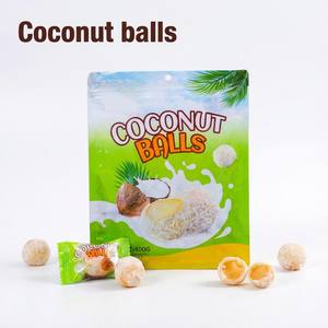 輸出供給 グルテンフリー ソフトチュー OEM 大量スイーツ プレミアムココナッツコーティング カラギーナン グミ - Product Image 2