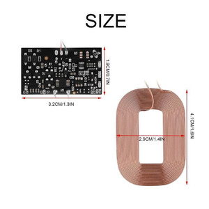 Taidacent Modulo Ricevitore di <span class=keywords><strong>Ricarica</strong></span> Wireless PCB Magnetico Universale 5V per Telefoni Cellulari, <span class=keywords><strong>Ricarica</strong></span> Rapida Induttiva Ultra Compatta - Product Image 3